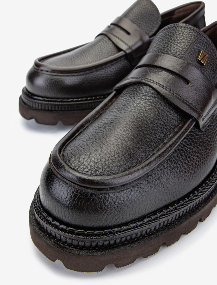 Valmenti Erkek Hakiki Deri Kahverengi Loafer Ayakkabı Valmenti Erkek Hakiki Deri Kahverengi Loafer Ayakkabı