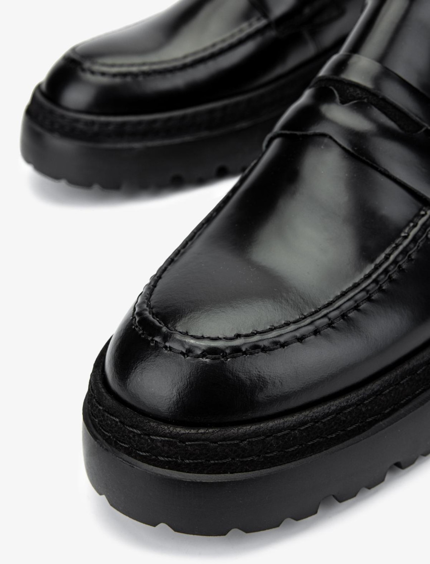 Valmenti Erkek Hakiki Deri Siyah Açma Loafer Ayakkabı Valmenti Erkek Hakiki Deri Siyah Açma Loafer Ayakkabı