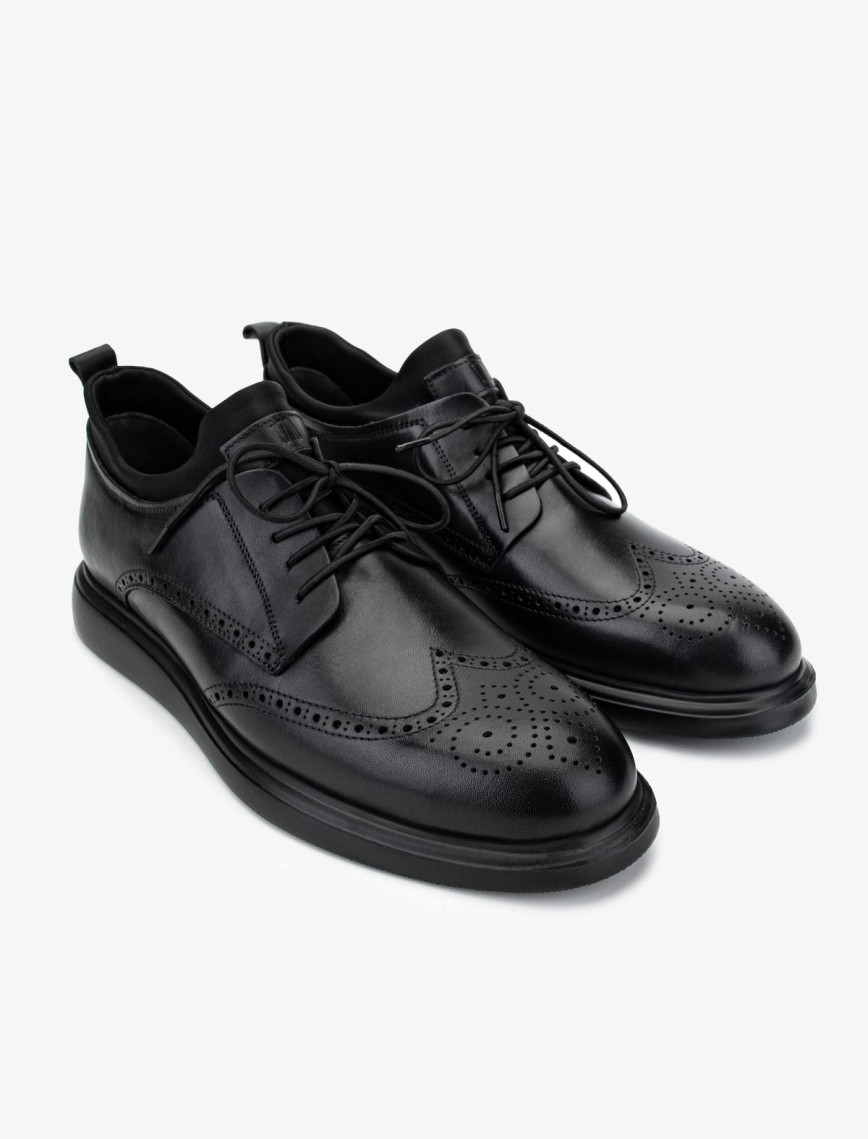 Valmenti Erkek Hakiki Deri Siyah Deri Casual Ayakkabı Valmenti Erkek Hakiki Deri Siyah Deri Casual Ayakkabı