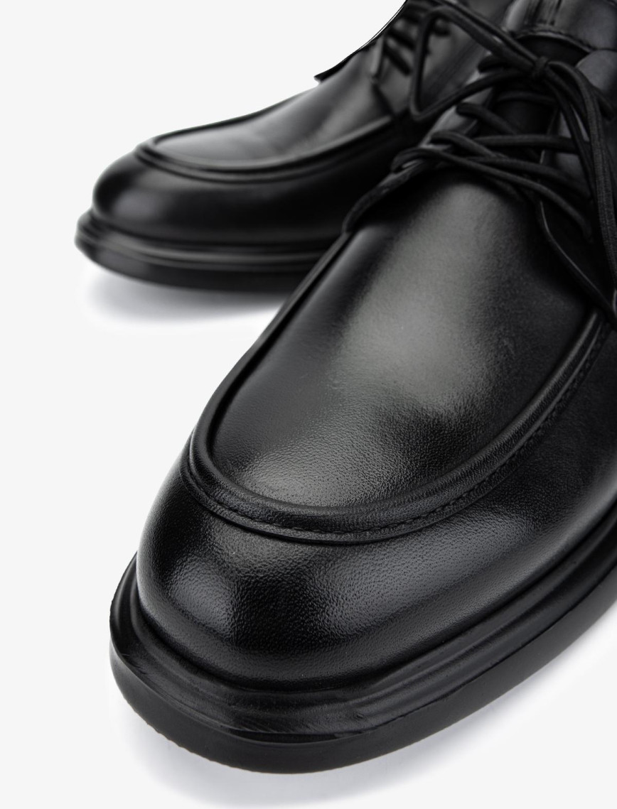 Valmenti Erkek Hakiki Deri Siyah Deri Casual Ayakkabı Valmenti Erkek Hakiki Deri Siyah Deri Casual Ayakkabı