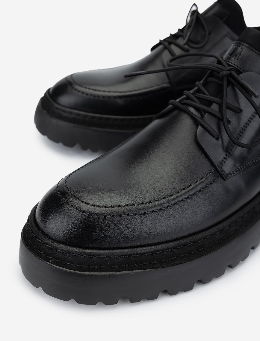 Valmenti Erkek Hakiki Deri Siyah Antik Casual Ayakkabı Valmenti Erkek Hakiki Deri Siyah Antik Casual Ayakkabı