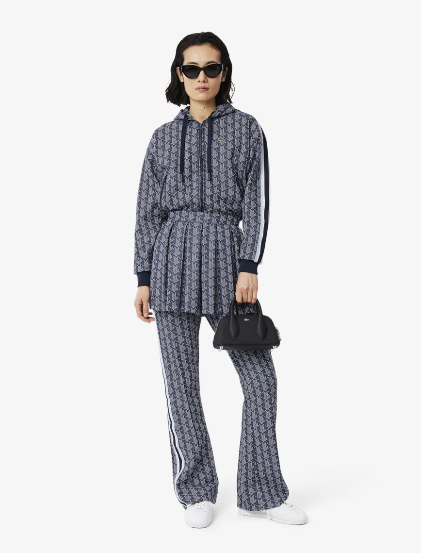 Lacoste Flare Fit Monogram Kadın Lacivert Eşofman Altı Lacoste Flare Fit Monogram Kadın Lacivert Eşofman Altı