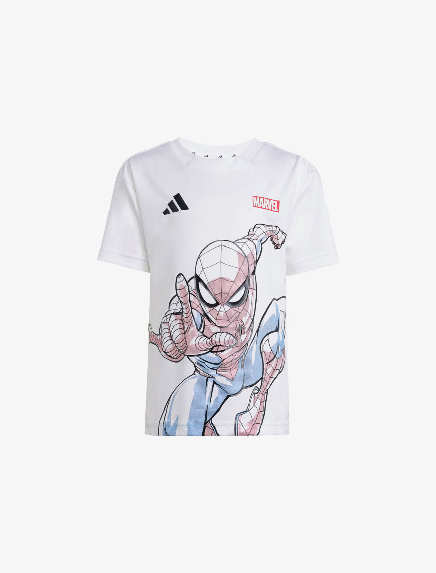 adidas X Marvel Spiderman Çocuk Beyaz/Siyah Şort Takımı adidas X Marvel Spiderman Çocuk Beyaz/Siyah Şort Takımı
