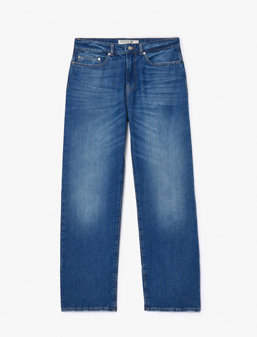 Lacoste Erkek Straight Fit Lacivert Jean Pantolon Lacoste Erkek Straight Fit Lacivert Jean Pantolon