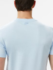 Lacoste Erkek Bisiklet Yaka Baskılı Açık Mavi T-Shirt