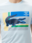 Lacoste Erkek Bisiklet Yaka Baskılı Açık Mavi T-Shirt