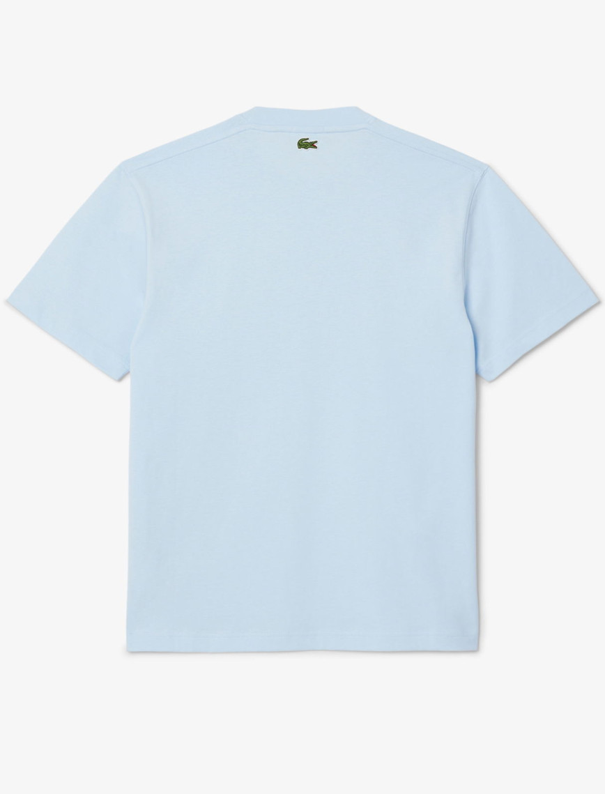 Lacoste Unisex Bisiklet Yaka Baskılı Açık Mavi T-Shirt Lacoste Unisex Bisiklet Yaka Baskılı Açık Mavi T-Shirt