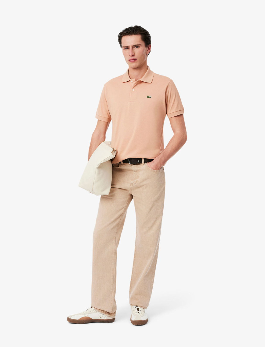 Lacoste L.12.12 Erkek Classic Fit Bej Polo Lacoste L.12.12 Erkek Classic Fit Bej Polo