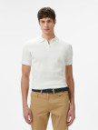 Lacoste Erkek Kısa Kollu Yarım Fermuarlı Beyaz Triko Lacoste Erkek Kısa Kollu Yarım Fermuarlı Beyaz Triko