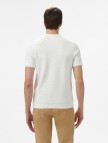 Lacoste Erkek Kısa Kollu Yarım Fermuarlı Beyaz Triko Lacoste Erkek Kısa Kollu Yarım Fermuarlı Beyaz Triko