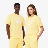 Lacoste Unisex Bisiklet Yaka Baskılı Sarı T-Shirt Lacoste Unisex Bisiklet Yaka Baskılı Sarı T-Shirt