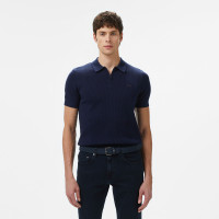 Lacoste Erkek Kısa Kollu Yarım Fermuarlı Lacivert Triko Lacoste Erkek Kısa Kollu Yarım Fermuarlı Lacivert Triko