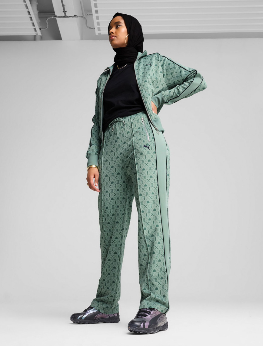 Puma Road To Unity Printed Straight T7 Kadın Yeşil Eşofman Altı Puma Road To Unity Printed Straight T7 Kadın Yeşil Eşofman Altı