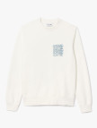 Lacoste Erkek Classic Fit Bisiklet Yaka Beyaz Sweatshirt Lacoste Erkek Classic Fit Bisiklet Yaka Beyaz Sweatshirt