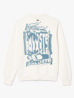 Lacoste Erkek Classic Fit Bisiklet Yaka Beyaz Sweatshirt Lacoste Erkek Classic Fit Bisiklet Yaka Beyaz Sweatshirt