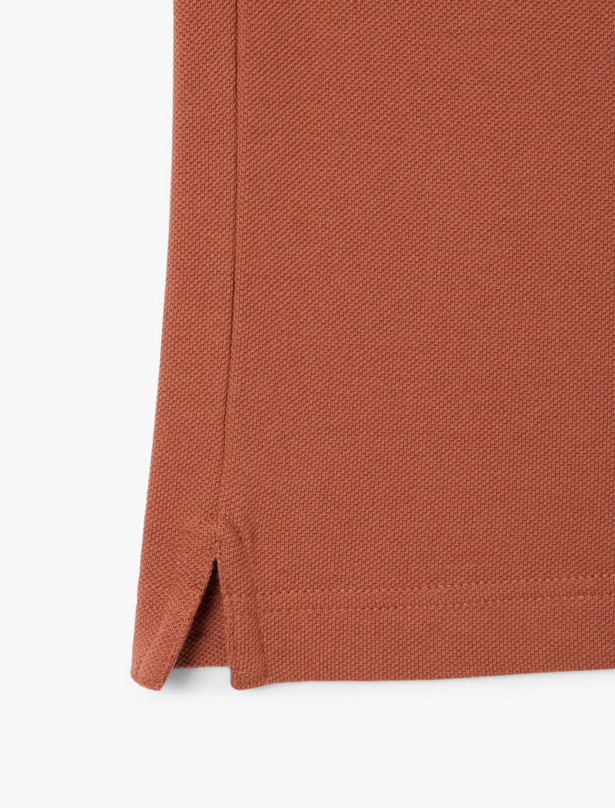 Lacoste L.12.12 Erkek Slim Fit Kahverengi Polo Lacoste L.12.12 Erkek Slim Fit Kahverengi Polo