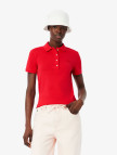 Lacoste L.12.D Kadın Slim Fit Bordo Polo Lacoste L.12.D Kadın Slim Fit Bordo Polo