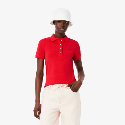 Lacoste L.12.D Kadın Slim Fit Kırmızı Polo Lacoste L.12.D Kadın Slim Fit Kırmızı Polo