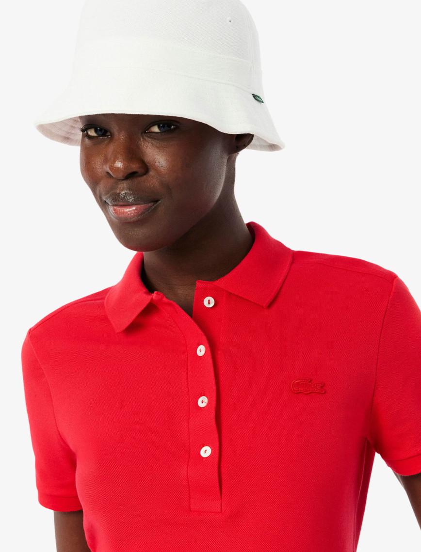 Lacoste L.12.D Kadın Slim Fit Kırmızı Polo Lacoste L.12.D Kadın Slim Fit Kırmızı Polo