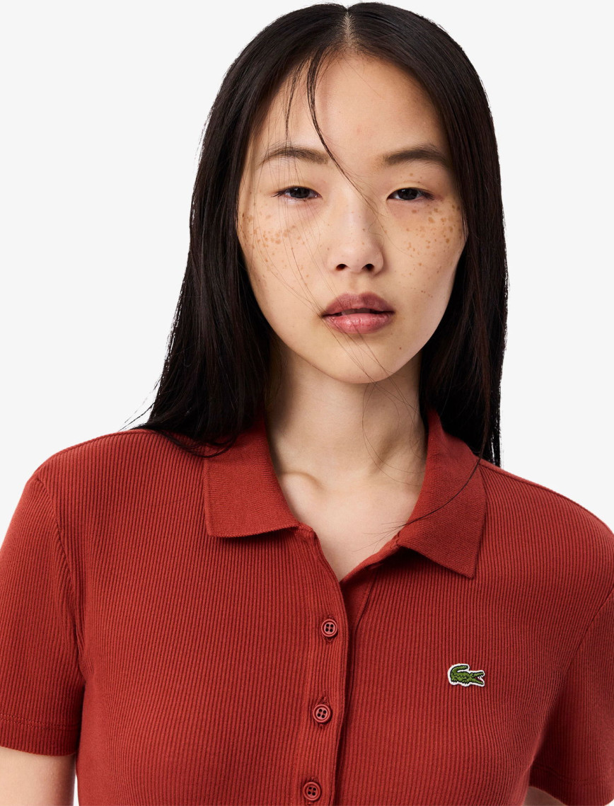 Lacoste L.12.D Kadın Slim Fit Organik Pamuk Kırmızı Polo Lacoste L.12.D Kadın Slim Fit Organik Pamuk Kırmızı Polo