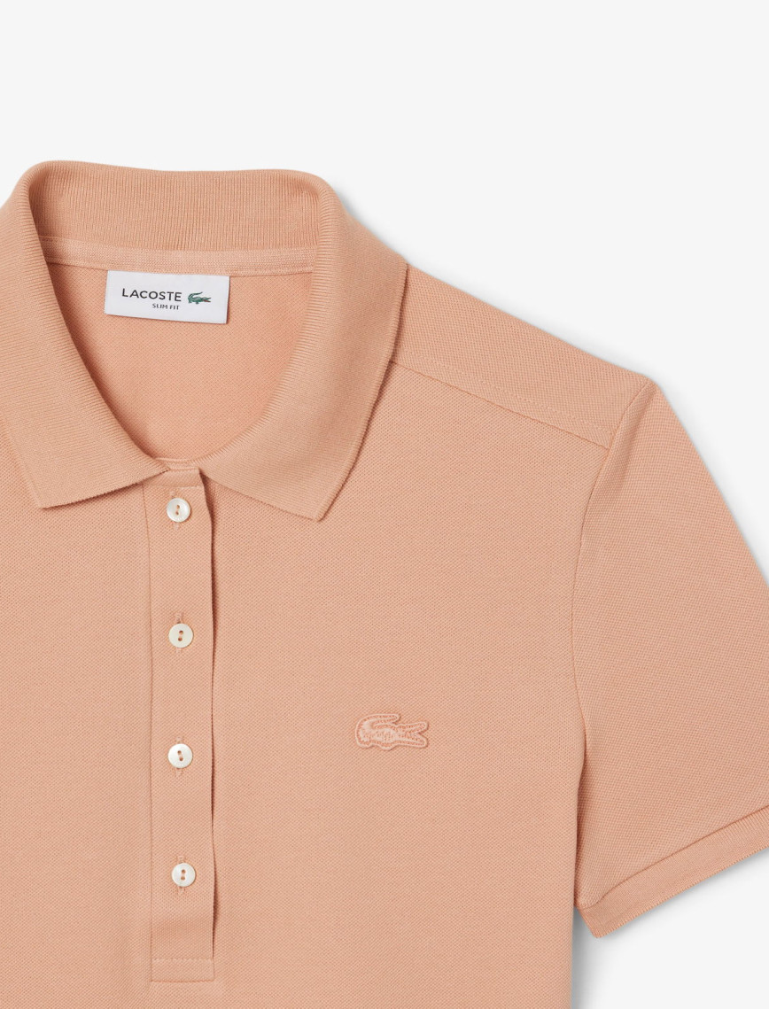 Lacoste L.12.D Kadın Slim Fit Kahverengi Polo Lacoste L.12.D Kadın Slim Fit Kahverengi Polo