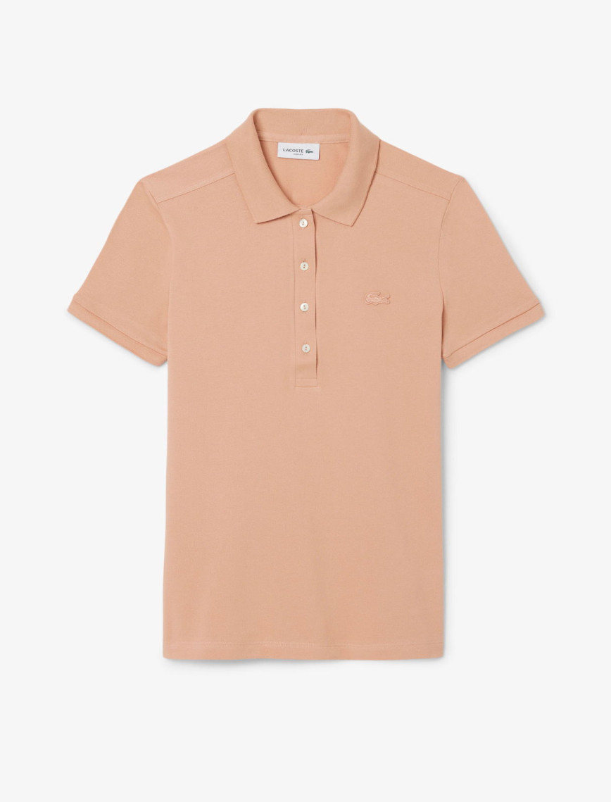 Lacoste L.12.D Kadın Slim Fit Kahverengi Polo Lacoste L.12.D Kadın Slim Fit Kahverengi Polo