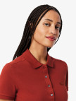 Lacoste L.12.D Kadın Slim Fit Bordo Polo Lacoste L.12.D Kadın Slim Fit Bordo Polo
