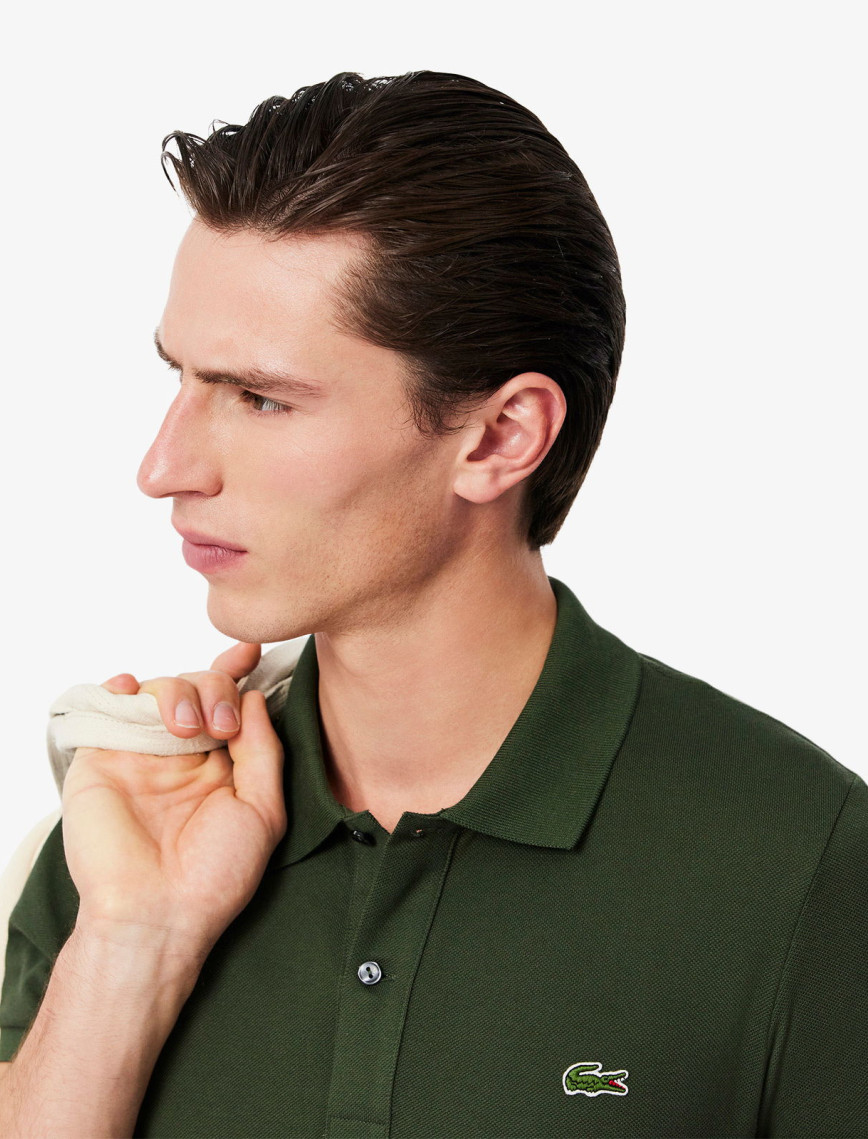 Lacoste L.12.12 Erkek Slim Fit Haki Polo Lacoste L.12.12 Erkek Slim Fit Haki Polo