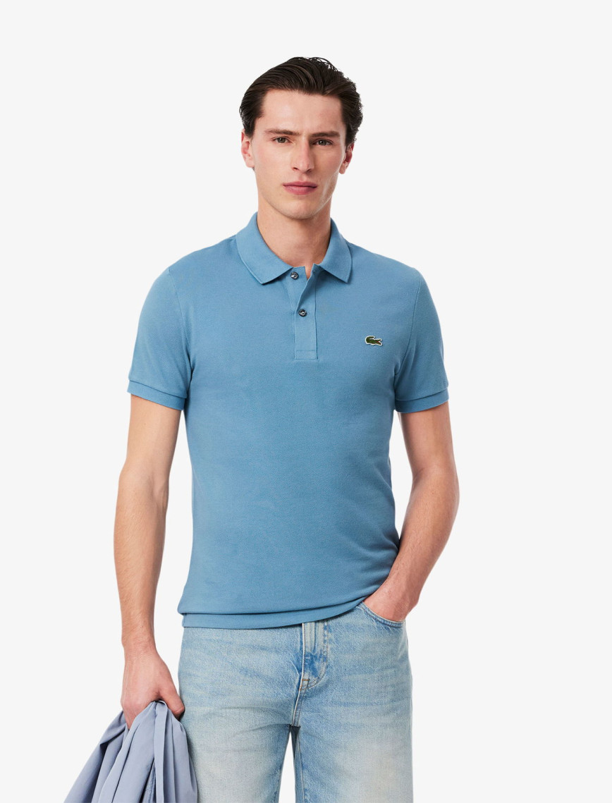 Lacoste L.12.12 Erkek Slim Fit Mavi Polo
