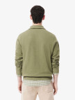 Lacoste Erkek Classic Fit Yarım Fermuarlı Haki Sweatshirt Lacoste Erkek Classic Fit Yarım Fermuarlı Haki Sweatshirt