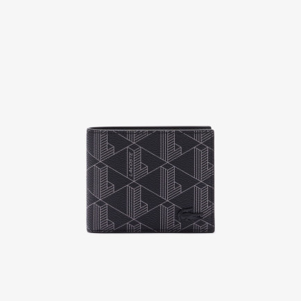 Lacoste The Blend Erkek Monogram Siyah Cüzdan Lacoste The Blend Erkek Monogram Siyah Cüzdan
