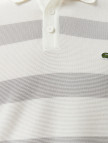 Lacoste Erkek Polo Yaka Çizgili Gri Triko Lacoste Erkek Polo Yaka Çizgili Gri Triko