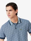 Lacoste Erkek Classic Fit Monogram Mavi Polo