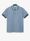 Lacoste Erkek Classic Fit Monogram Mavi Polo