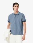 Lacoste Erkek Classic Fit Monogram Mavi Polo