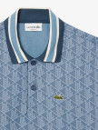 Lacoste Erkek Classic Fit Monogram Mavi Polo