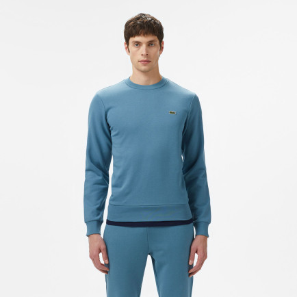 Lacoste Erkek Classic Fit Bisiklet Yaka Mavi Sweatshirt Lacoste Erkek Classic Fit Bisiklet Yaka Mavi Sweatshirt