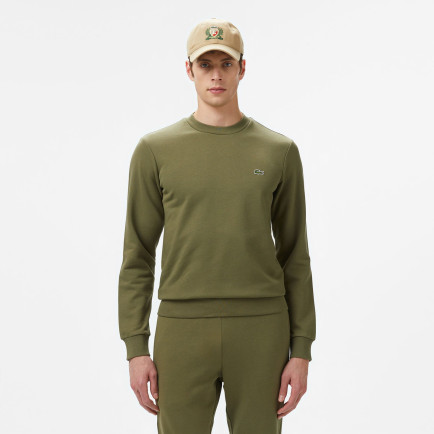 Lacoste Erkek Classic Fit Bisiklet Yaka Haki Sweatshirt Lacoste Erkek Classic Fit Bisiklet Yaka Haki Sweatshirt