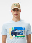 Lacoste Erkek Bisiklet Yaka Baskılı Açık Mavi T-Shirt
