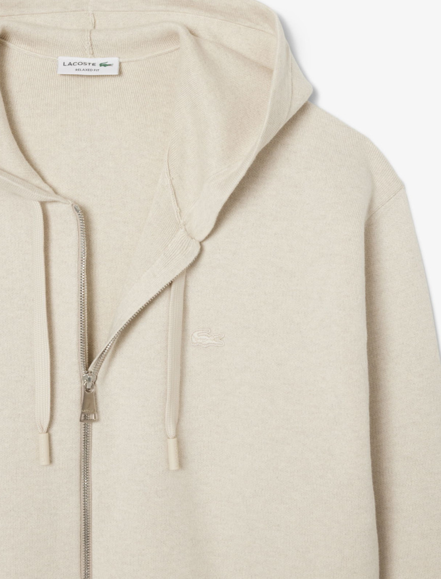 Lacoste Erkek Relaxed Fit Kapüşonlu Gri Triko Lacoste Erkek Relaxed Fit Kapüşonlu Gri Triko