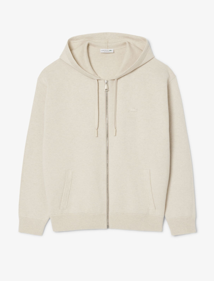 Lacoste Erkek Relaxed Fit Kapüşonlu Gri Triko Lacoste Erkek Relaxed Fit Kapüşonlu Gri Triko