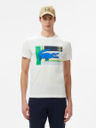 Lacoste Baskılı Bisiklet Yaka Erkek Beyaz T-Shirt Lacoste Baskılı Bisiklet Yaka Erkek Beyaz T-Shirt