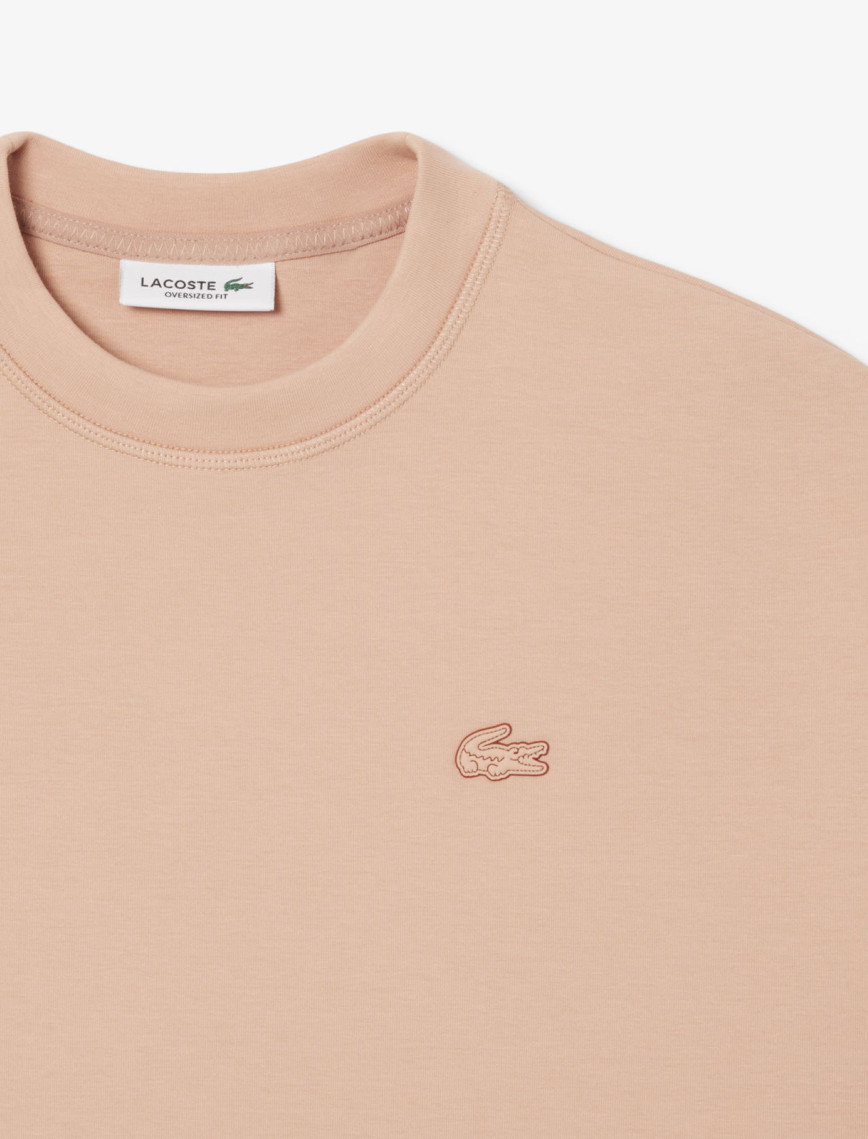 Lacoste Kadın Oversize Fit Bisiklet Yaka Açık Kahverengi Sweatshirt Lacoste Kadın Oversize Fit Bisiklet Yaka Açık Kahverengi Sweatshirt