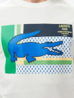 Lacoste Baskılı Bisiklet Yaka Erkek Beyaz T-Shirt Lacoste Baskılı Bisiklet Yaka Erkek Beyaz T-Shirt