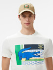 Lacoste Baskılı Bisiklet Yaka Erkek Beyaz T-Shirt Lacoste Baskılı Bisiklet Yaka Erkek Beyaz T-Shirt