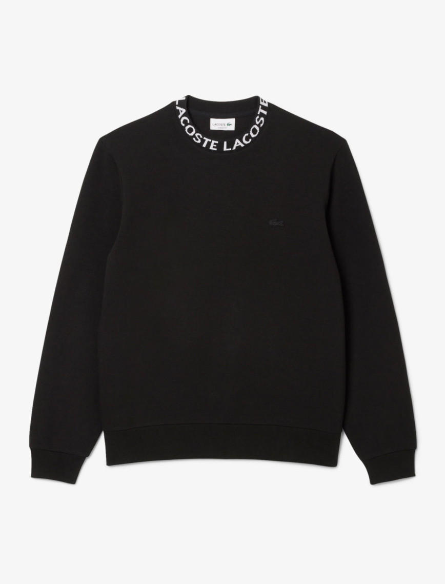 Lacoste Erkek Classic Fit Bisiklet Yaka Siyah Sweatshirt Lacoste Erkek Classic Fit Bisiklet Yaka Siyah Sweatshirt