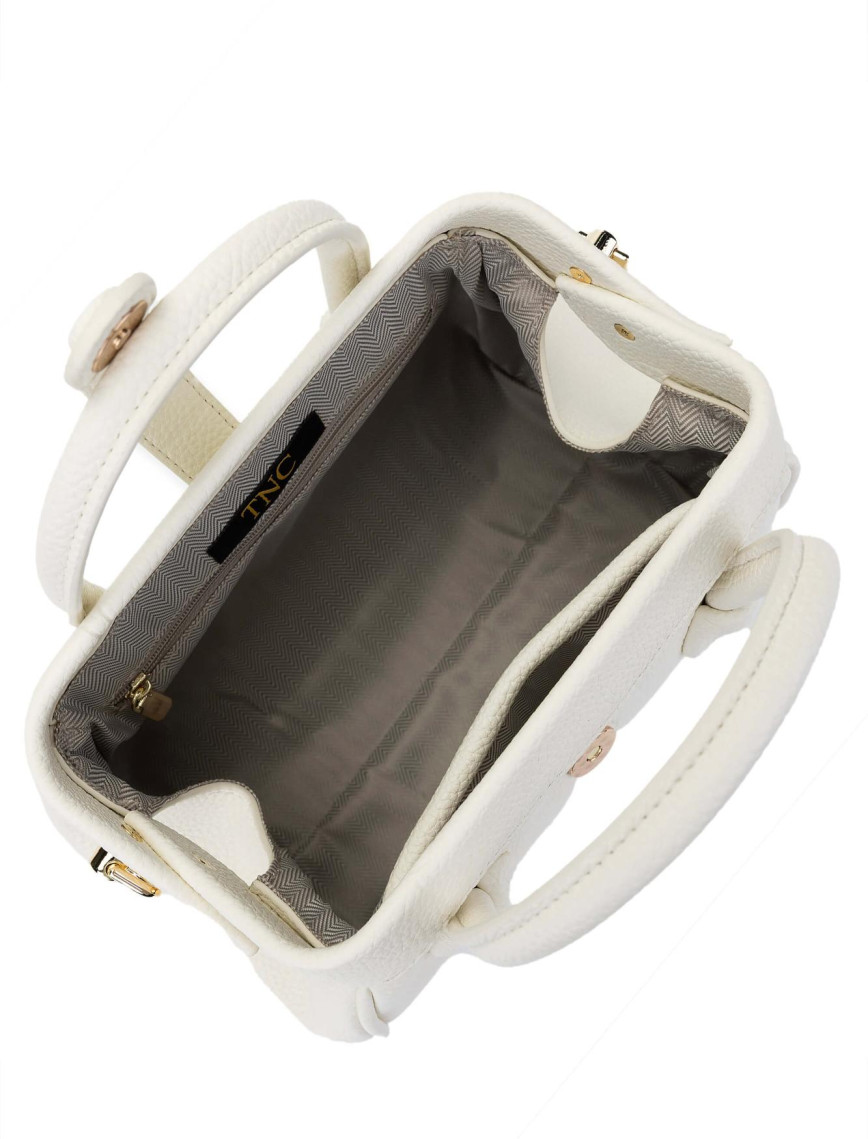 Tamer Tanca Kadın Vegan Beyaz Omuz Çanta