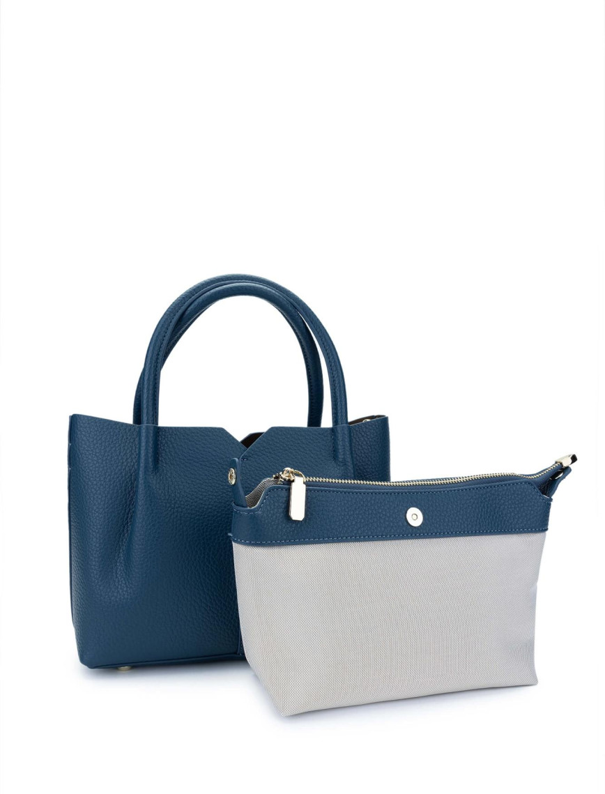 Tamer Tanca Kadın Vegan Mavi Omuz Çanta