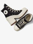 Converse Chuck 70 De Luxe Heel Kadın Siyah Platform Sneaker Converse Chuck 70 De Luxe Heel Kadın Siyah Platform Sneaker