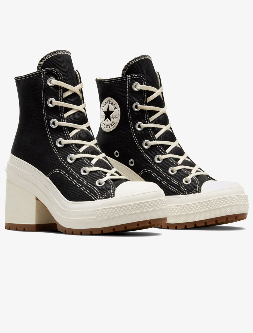 Converse Chuck 70 De Luxe Heel Kadın Siyah Platform Sneaker Converse Chuck 70 De Luxe Heel Kadın Siyah Platform Sneaker
